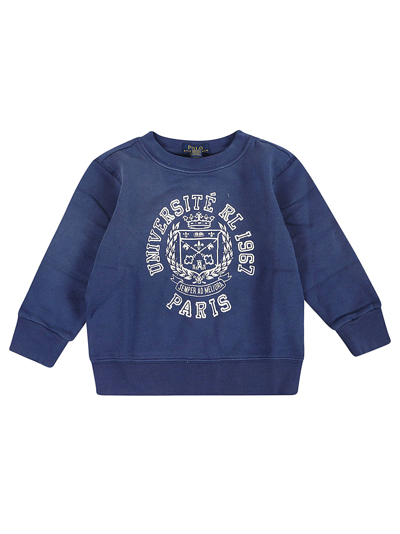 Ralph Lauren Kids' Lscnm1-knit Shirts-sweatshirt In Freshwater