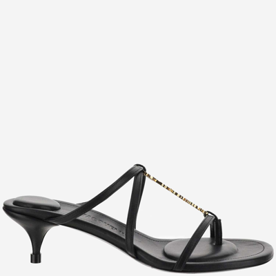 Jacquemus Les Sandales Basses Pralu Leather Sandal In Black