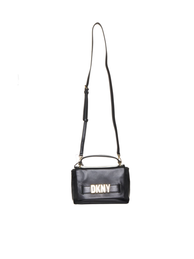 Dkny Shoulder Bag In Black/gold