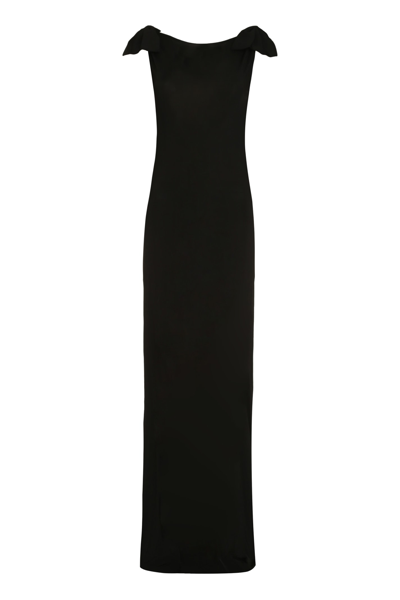 Nina Ricci Stretch Viscose Dress In Black