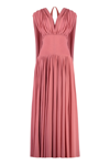 Philosophy Di Lorenzo Serafini Open Back Maxi Mesh Dress In Pink