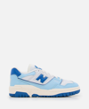 New Balance Leather Sneakers 550 With Contrast Accents In Clear Blue