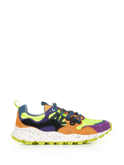 Flower Mountain Trainers In Ocra Violet