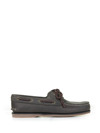 TIMBERLAND GRAY LEATHER BOAT MOCCASIN