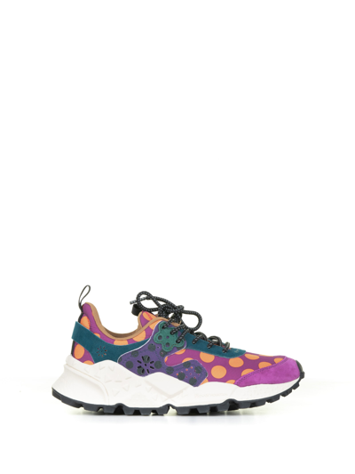 Flower Mountain Sneakers In Pois Granata Violet