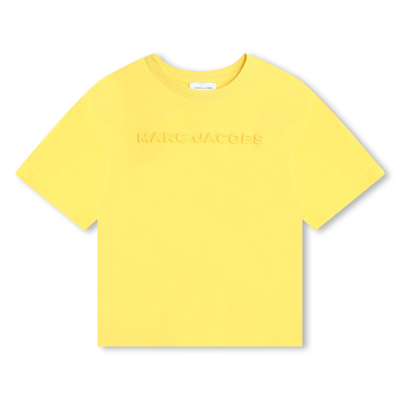 Marc Jacobs Kids' T-shirt Con Logo In Giallo