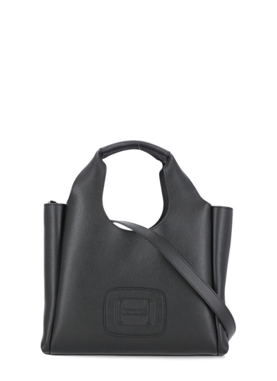 Hogan H Shoulder Bag In Black