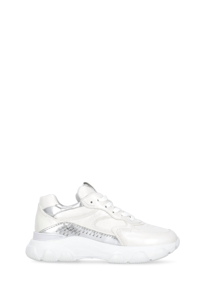 Hogan Hyperactive Lace-up Sneakers In White