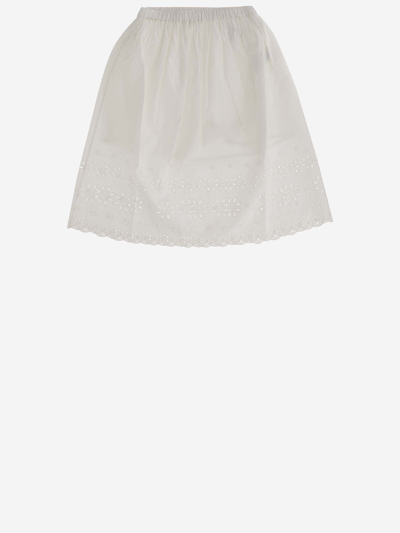 Bonpoint Kids' Flora Skirt In White