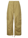 Carhartt Beige Wide Leg Cargo Pant In Rinsed Agate