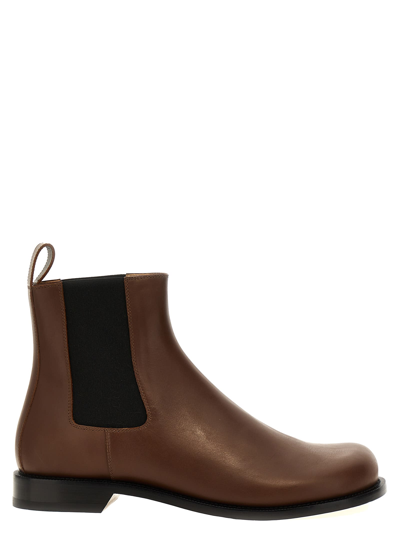 Loewe Chelsea Boots In Brown