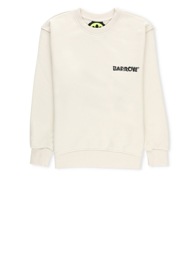 Barrow Kids' Sweater With Logo In Crema/cream