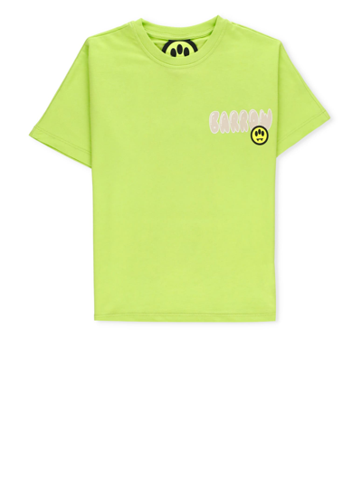 Barrow Kids' Logoed T-shirt In Green