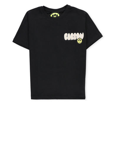 Barrow Kids' Logoed T-shirt In Black