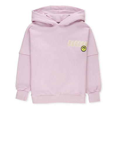 Barrow Kids' Hoodie With Logo In Pink