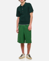 Jacquemus Juego Elasticated-waist Bermuda Shorts In Green
