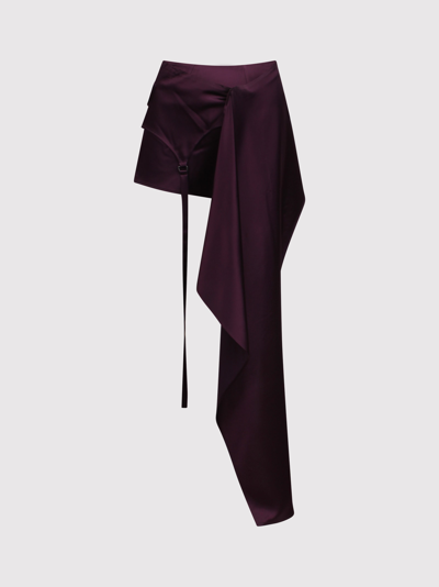 Ssheena Asymmetric Skirt In Purple