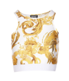 VERSACE JEANS COUTURE WATERCOLOR COUTURE SHORT TOP