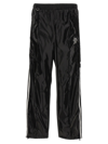Doublet Laminate Track Pants White/black In White/black