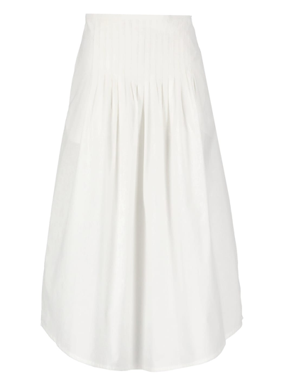 Apc Cotton Skirt In White