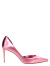 Christian Louboutin Iriza 85 Metallic Leather Pumps In Fuchsia