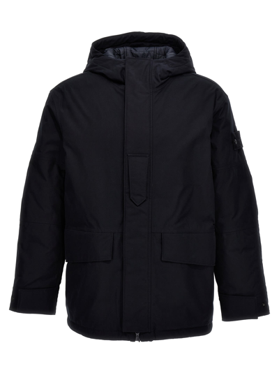 Stone Island O-ventile Ghost Piece Hooded Jacket In Blue