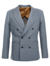 Maurizio Miri Double-breasted Blazer In Light Blue