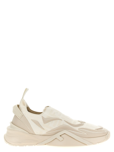Fendi Flow Sneakers In White