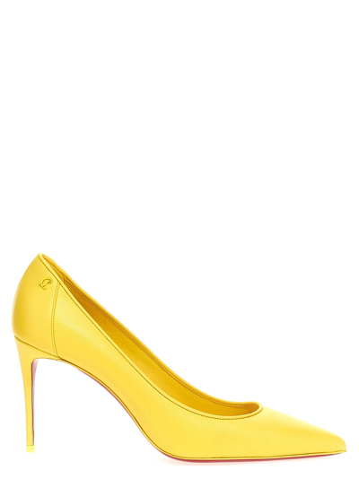 Christian Louboutin Sporty Kate 85 Patent Pump In Yellow