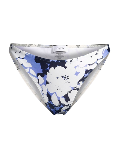 Tanya Taylor Women's Valencia Printed Bikini Bottom In Azure Blue Multi
