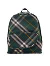 BURBERRY MEN'S SHIELD CHECK BACKPACK