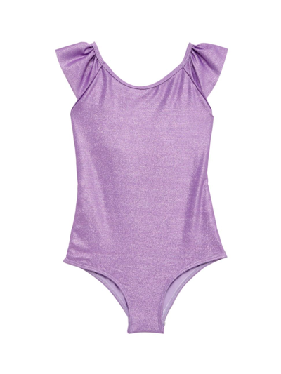 Pepita & Me Baby Girl's, Little Girl's & Girl's Tornasol Milena One-piece Swimsuit In Lila Brillante