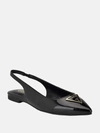 Guess Factory Ezras Pointed Sling Flats In Black