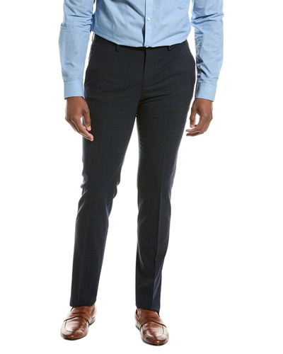Hugo Boss Wool-blend Trouser In Blue