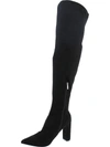New York And Company Monia Womens Faux Suede Heels Over-the-knee Boots In Multi