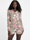 Guess Factory Nina Belted Romper In Multi