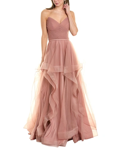 Issue New York Strapless Gown In Pink