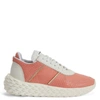 Giuseppe Zanotti Urchin Python-print Sneakers In Pink