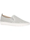 Easy Street Fresh Perforated Slip-on Sandal In Grey