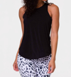 Onzie Twisted Tank Top In Black In Black