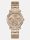 Guess Factory Rose Gold-tone Analog Watch In Multi