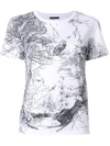 Alexander Mcqueen Woodland Print T-shirt