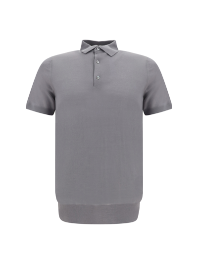 Loro Piana Polo Shirt In Clay/very Light Gold