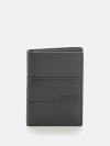 GUESS FACTORY DEBOSSED LOGO TRIFOLD WALLET