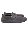 GIANVITO ROSSI SLIP-ON SNEAKERS IN GRAY SUEDE