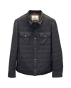 Brunello Cucinelli Slim-fit Quilted Shell Shirt Jacket In Grey Nylon In Grey