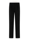 ALEXANDER WANG ALEXANDER WANG TAILORED TROUSERS WITH LOGO AT THE WAIST