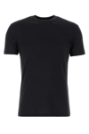 Tom Ford Regular Fit Black T-shirt With Classic Crew Neckline In Black