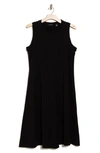 T Tahari Tank Midi Dress In Black