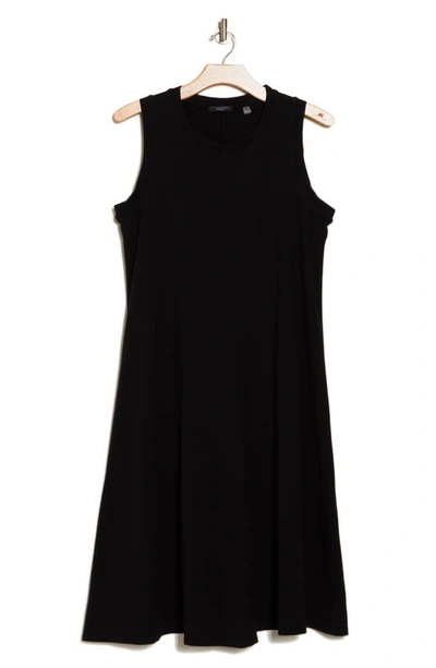 T Tahari Tank Midi Dress In Black